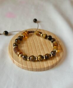 Pulsera ojo de tigre y Pukas