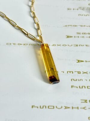 Collar con Dije de Ambar